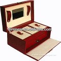 2016 luxury red wooden jewelry box, jewelry storage box, customize box